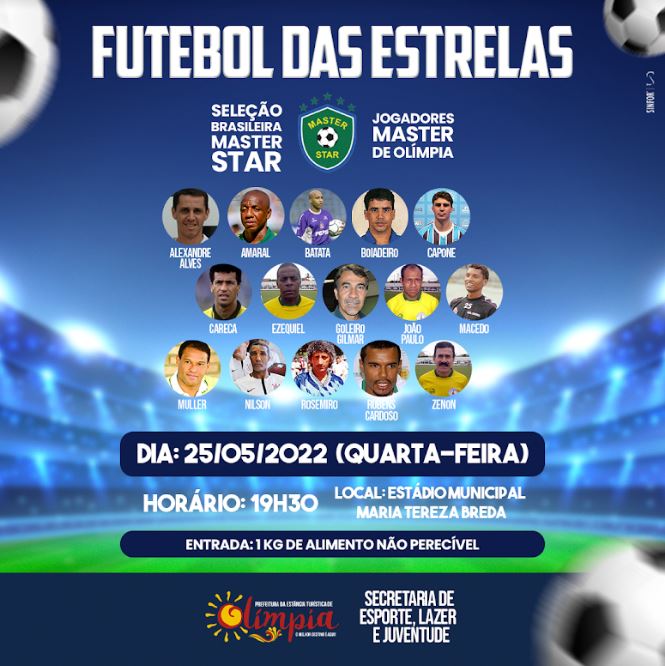 Com entrada gratuita, Jogo das Estrelas é uma das atrações do