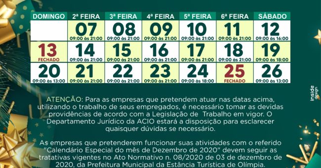 calendario acio