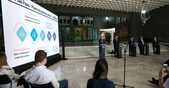 Coletiva de imprensa- Palácio dos Bandeirantes