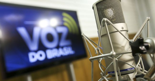 Brasília, DF, Brasil: Estúdio Voz do Brasil. (Foto: Marcelo Camargo/Agência Brasil)