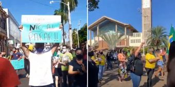 Protesto em Olímpia